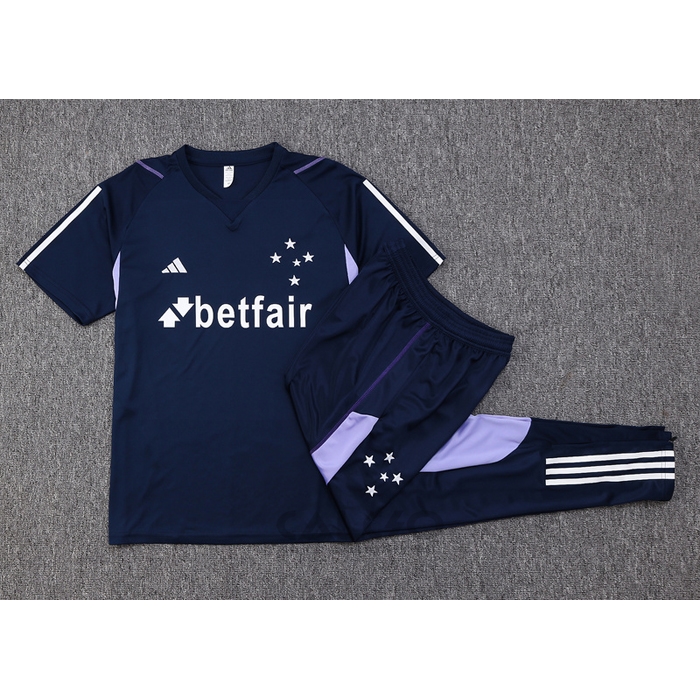 Tuta da Track Cruzeiro Manica Corta 2023-2024 Blu